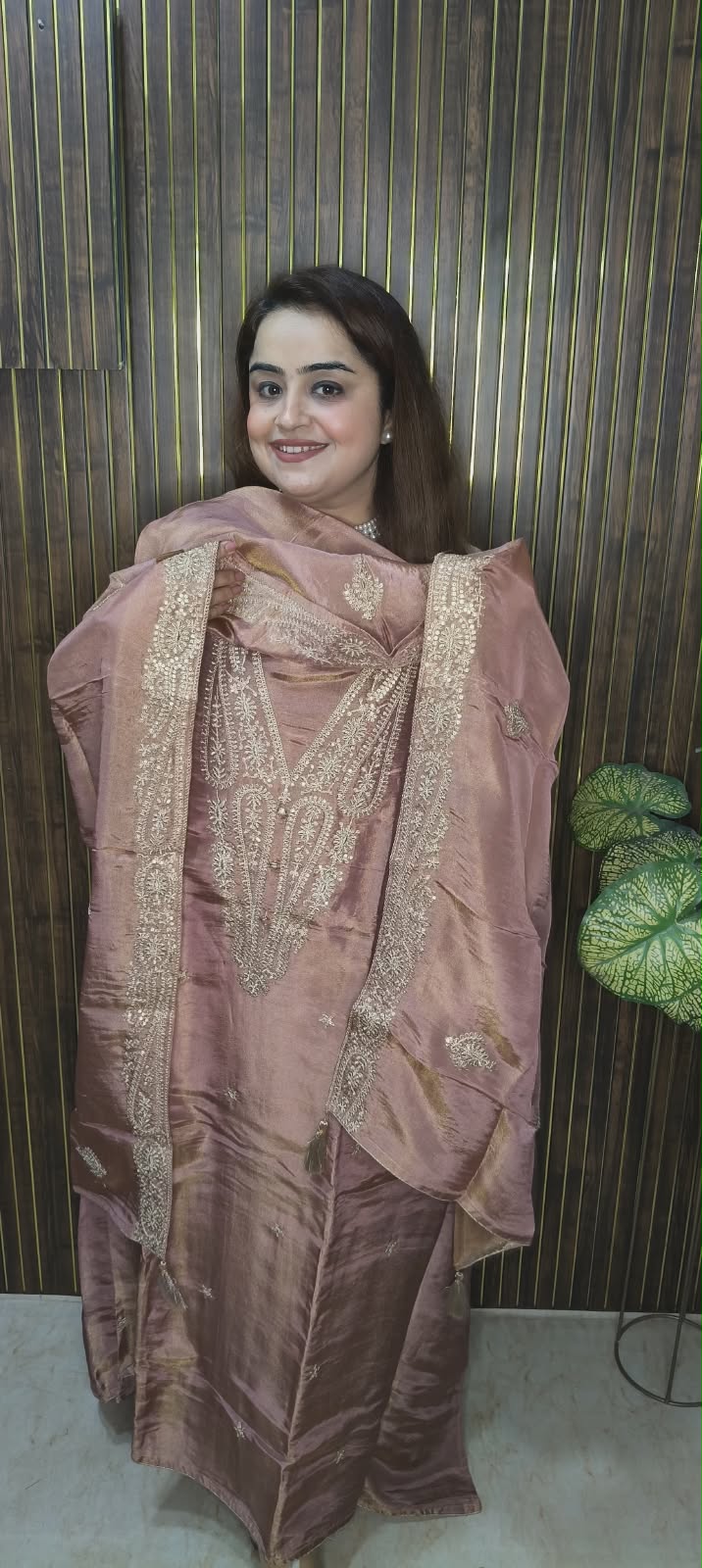 Zayra Olive Luxe Dupatta Set