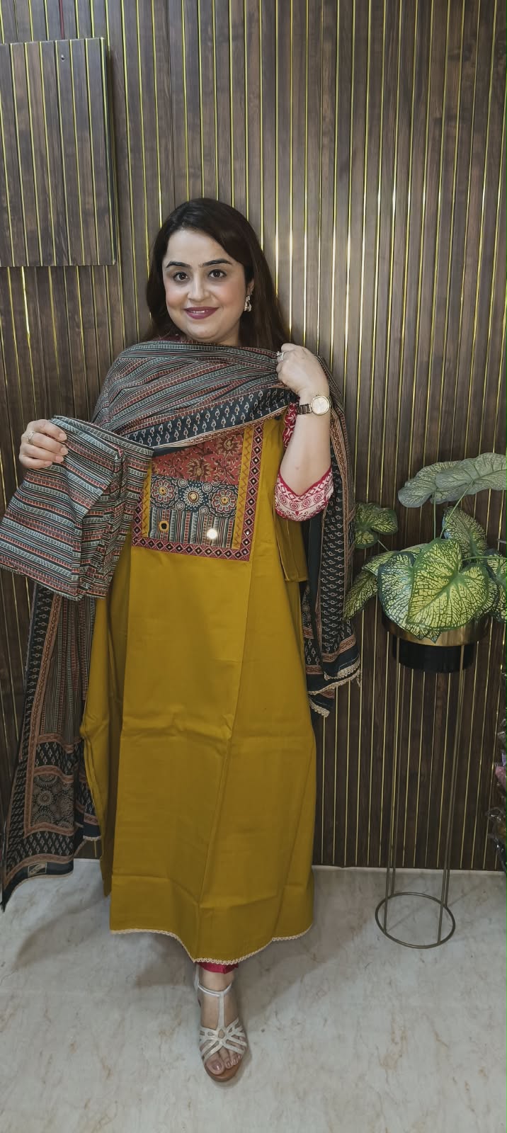 Meher Ajrakh Print Suit Set