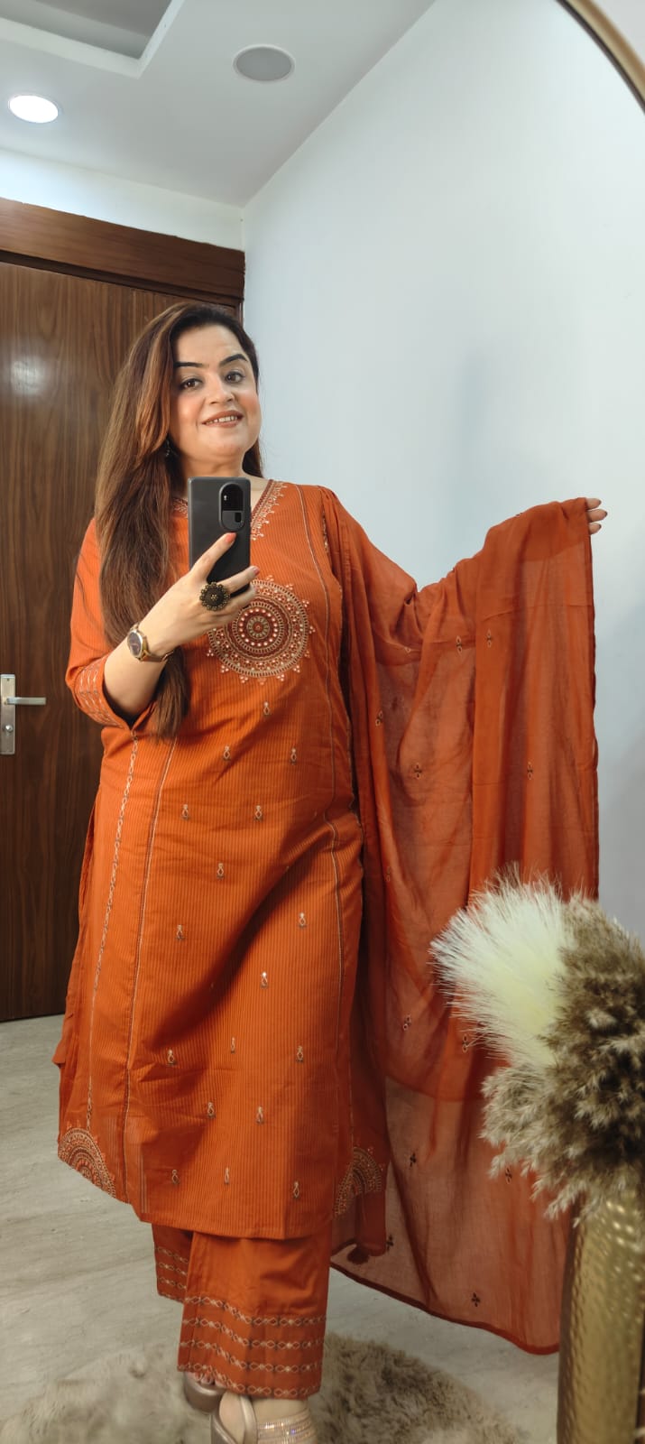 VIBRANT COTTON KURTI SET