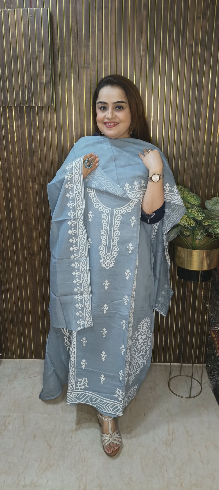 DESIGNER MUL-CHANDERI SUITS