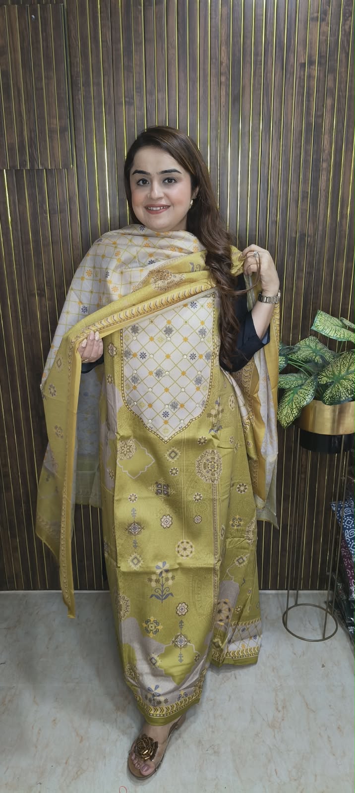 Desginer Cotton suit In Goemetrical