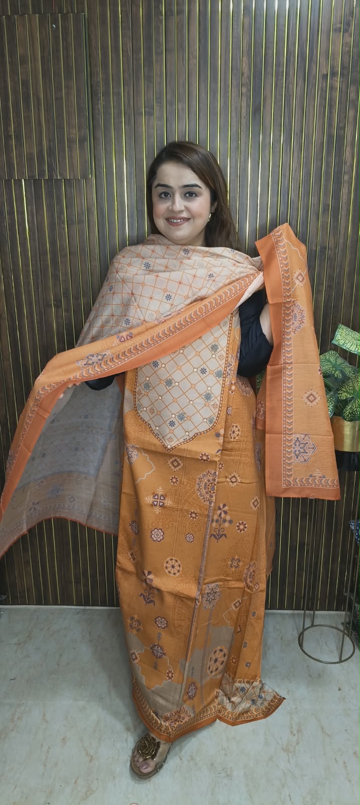 Desginer Cotton suit In Goemetrical