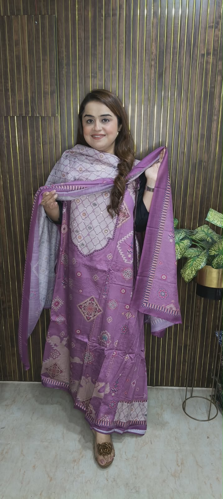 Desginer Cotton suit In Goemetrical