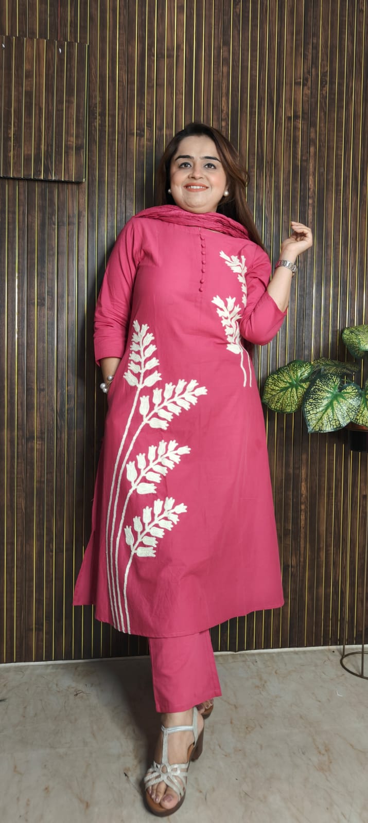 Blush Pink Cotton Elegance Set