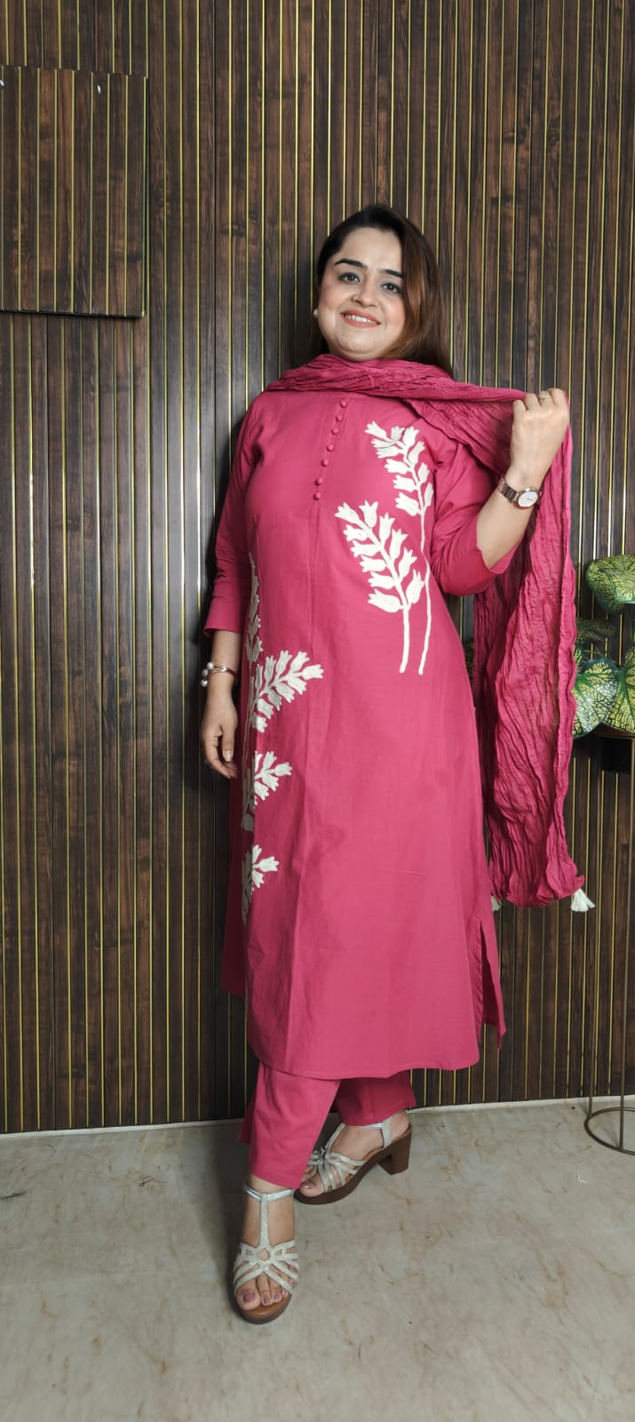Blush Pink Cotton Elegance Set
