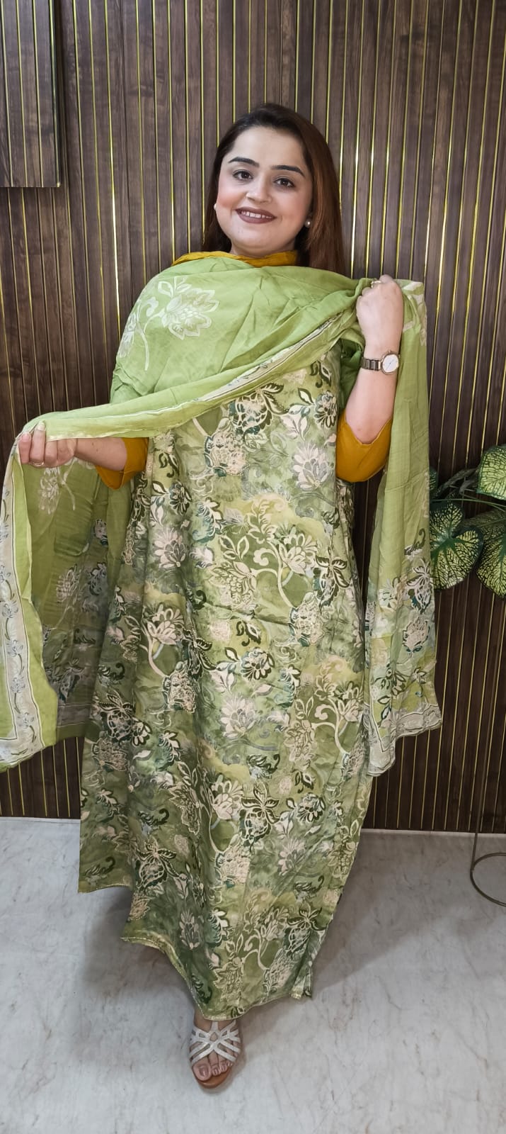 Beautiful Cotton Suits With Muslin  Dupatta