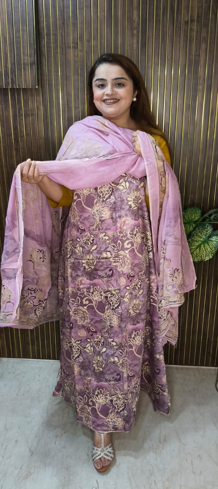 Beautiful Cotton Suits With Muslin  Dupatta