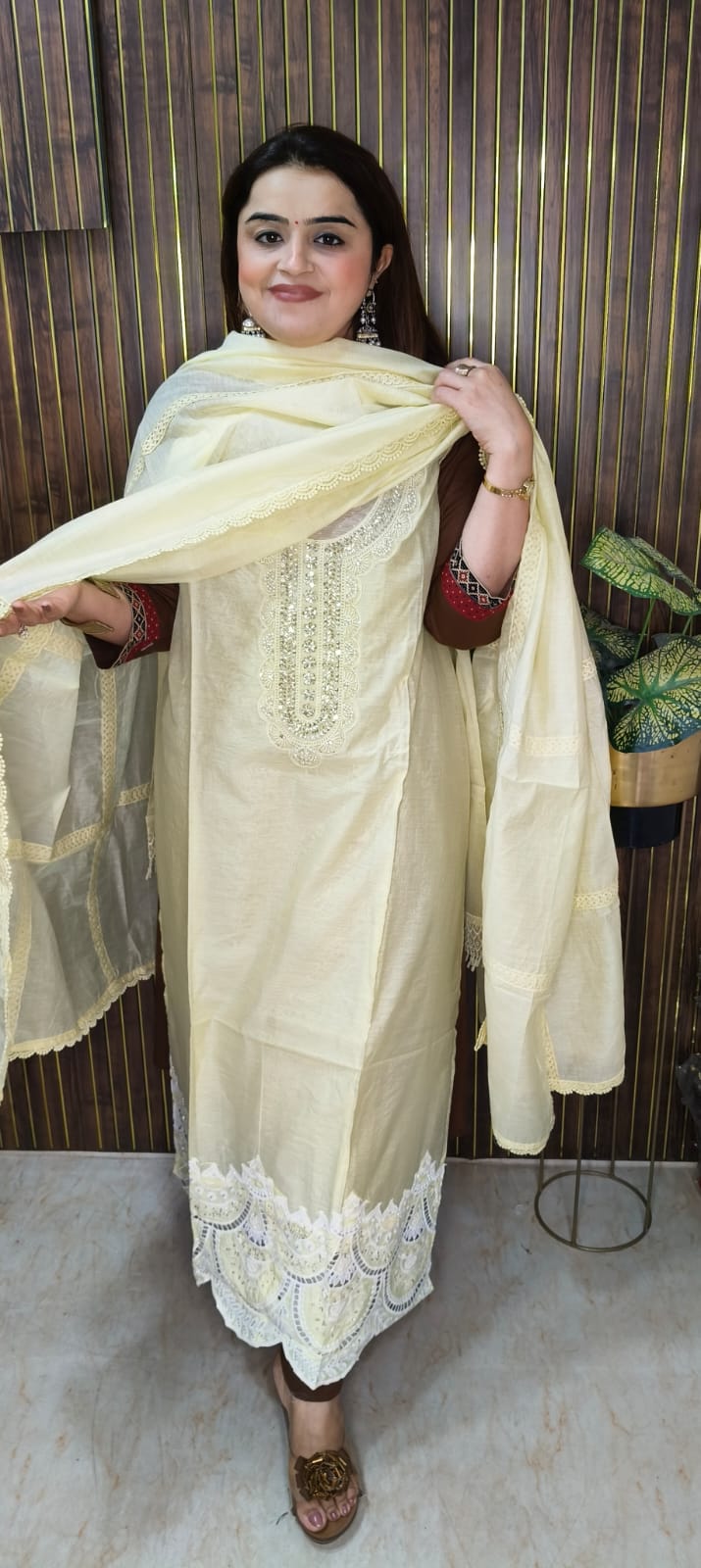 "Pastel Elegance Embroidered Suit Collection."