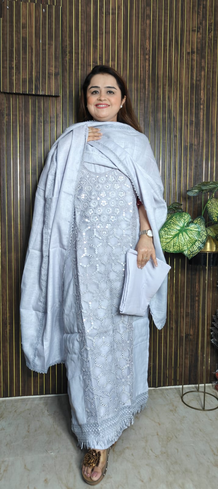 Elegant Cotton Party Wear Suits with Mirror Work in Pastel Shades ✨🌸