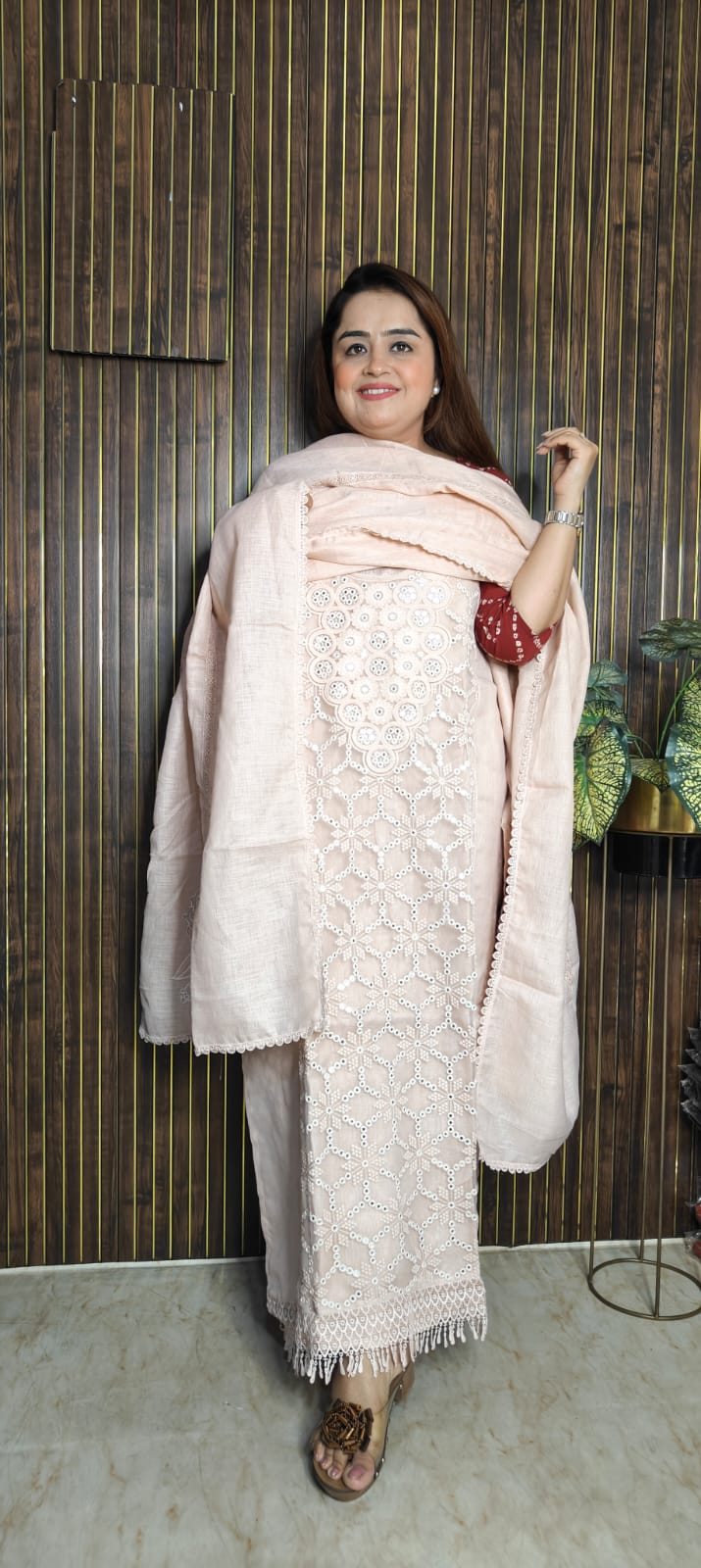 Elegant Cotton Party Wear Suits with Mirror Work in Pastel Shades ✨🌸