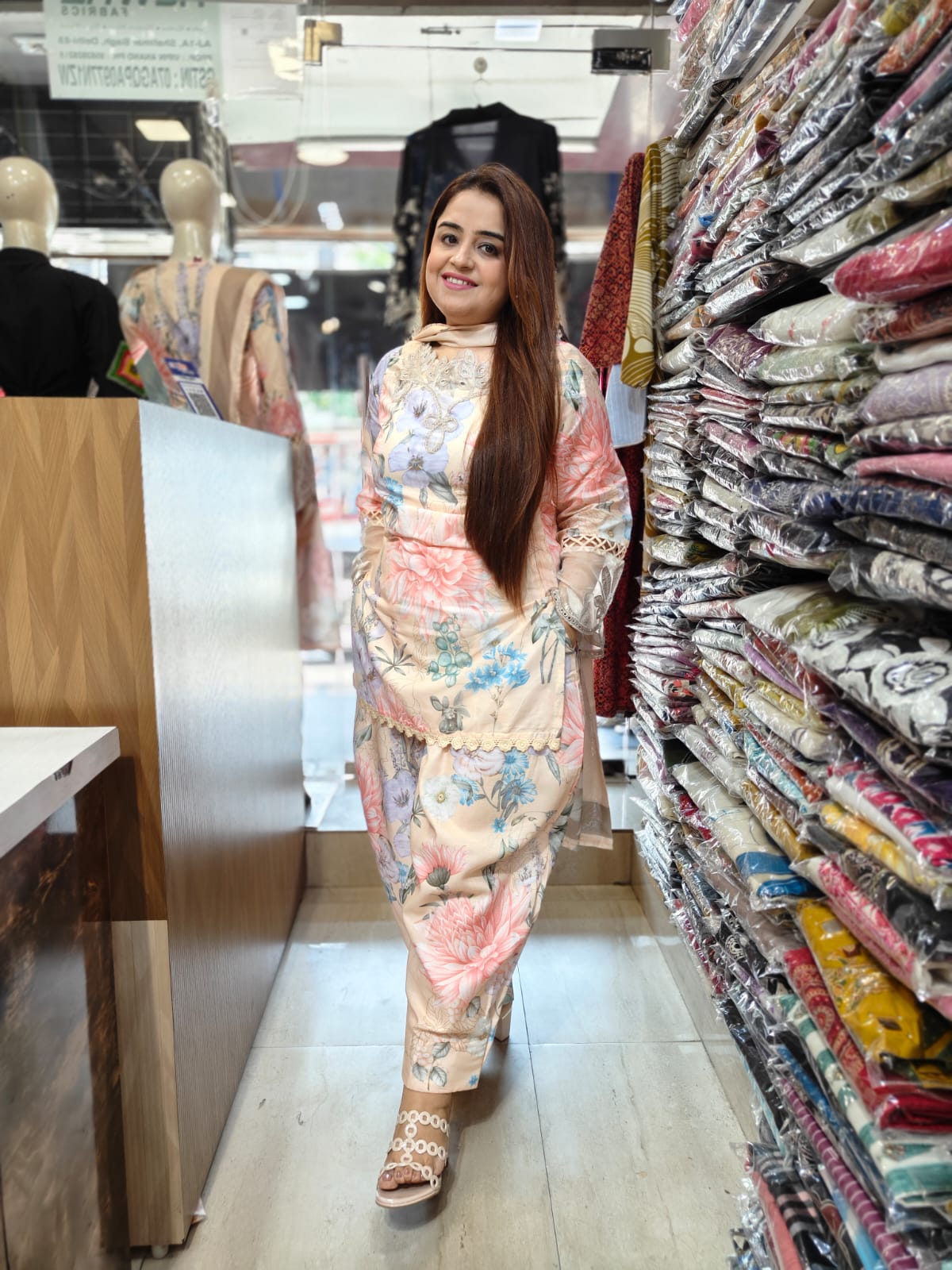 Viral Farshi Cotton Suit Set