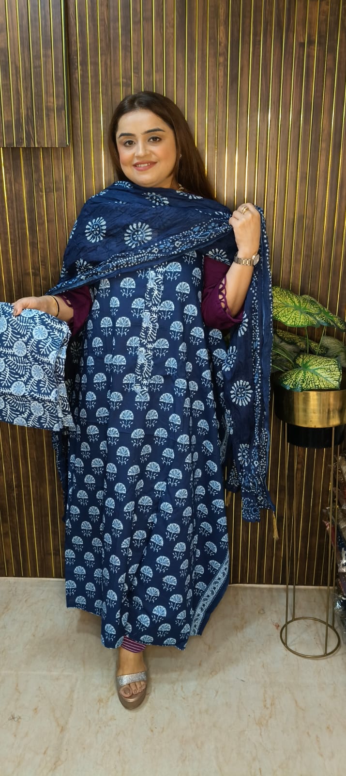 💙 Blue Cotton Elegance 💙Perfect for Daily Wear & Summer Collection