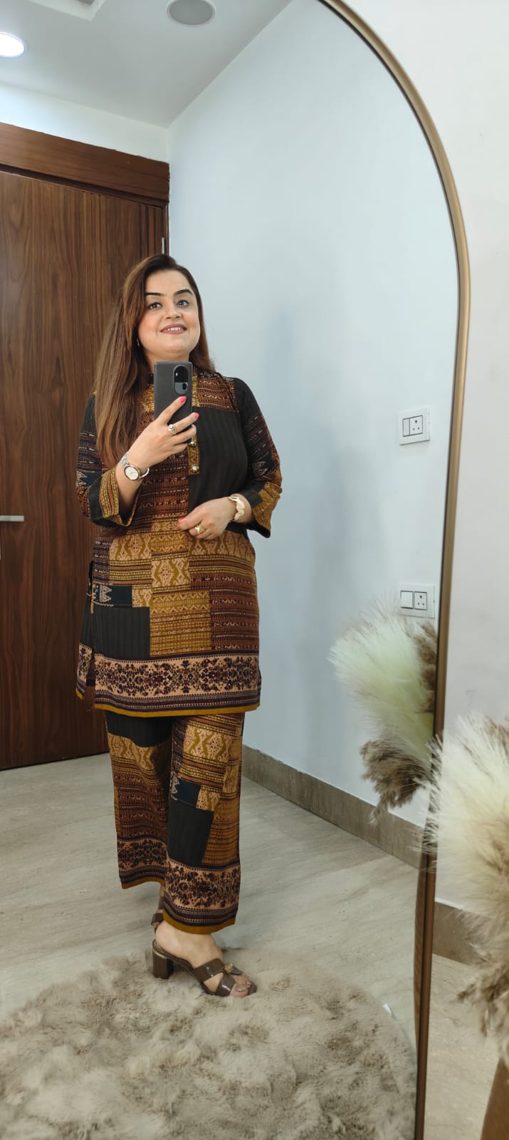 Smart Bold Print Rayon Cordset Set