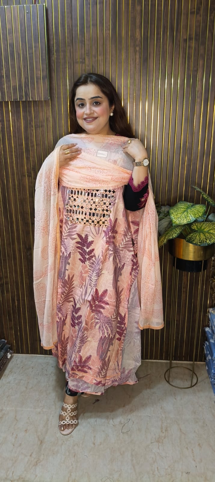 🌸 Mirror Work Cotton Elegance 🌸