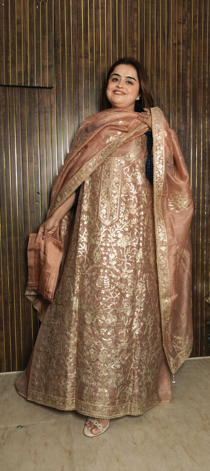 Blush Tussar — The Perfect Festive Creation