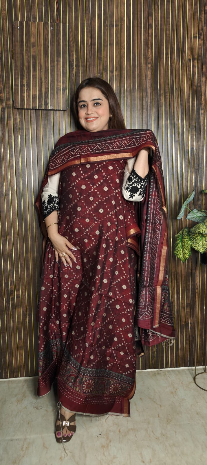 Festive Bandhani Maheshwari