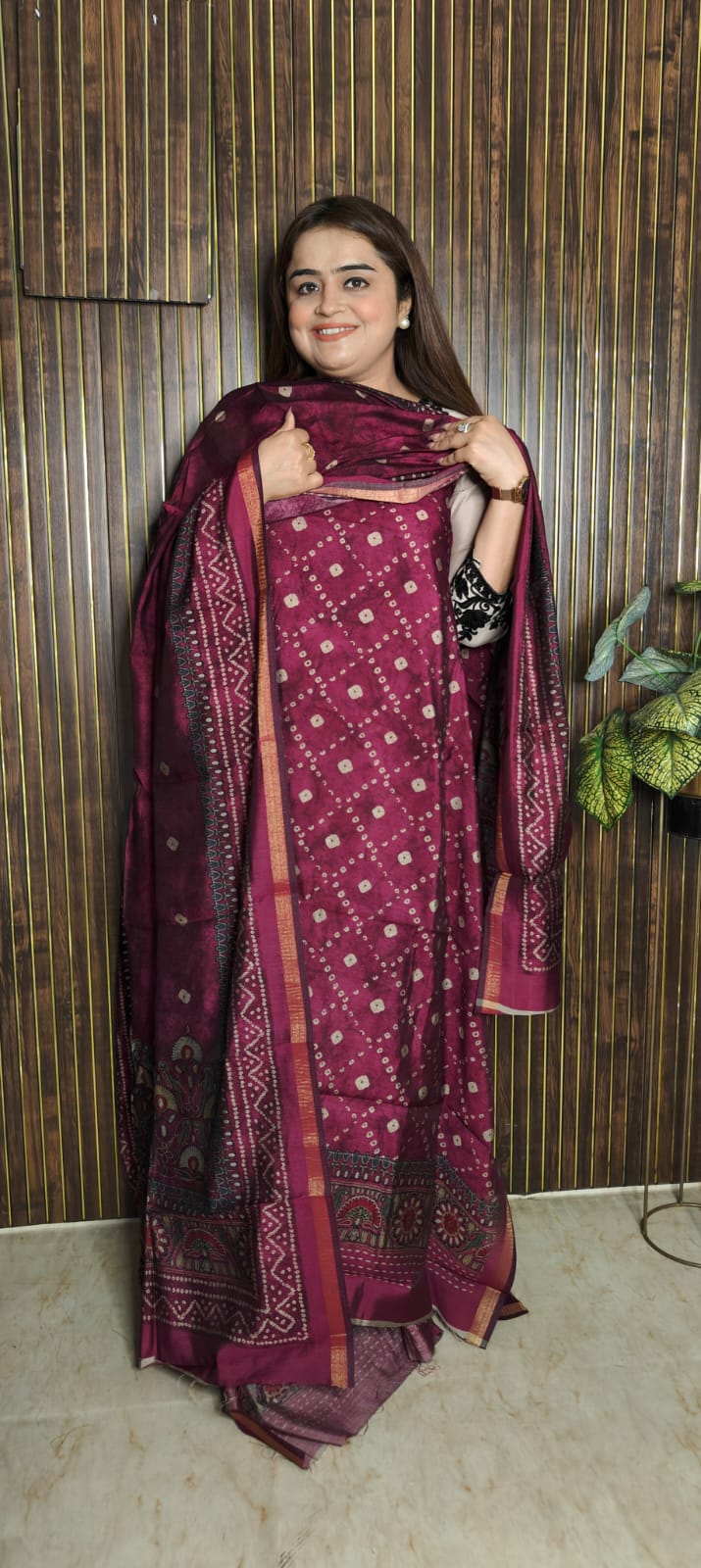 Festive Bandhani Maheshwari