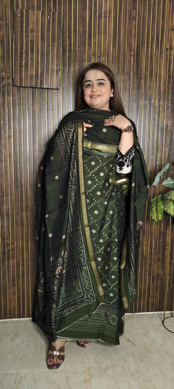 Festive Bandhani Maheshwari