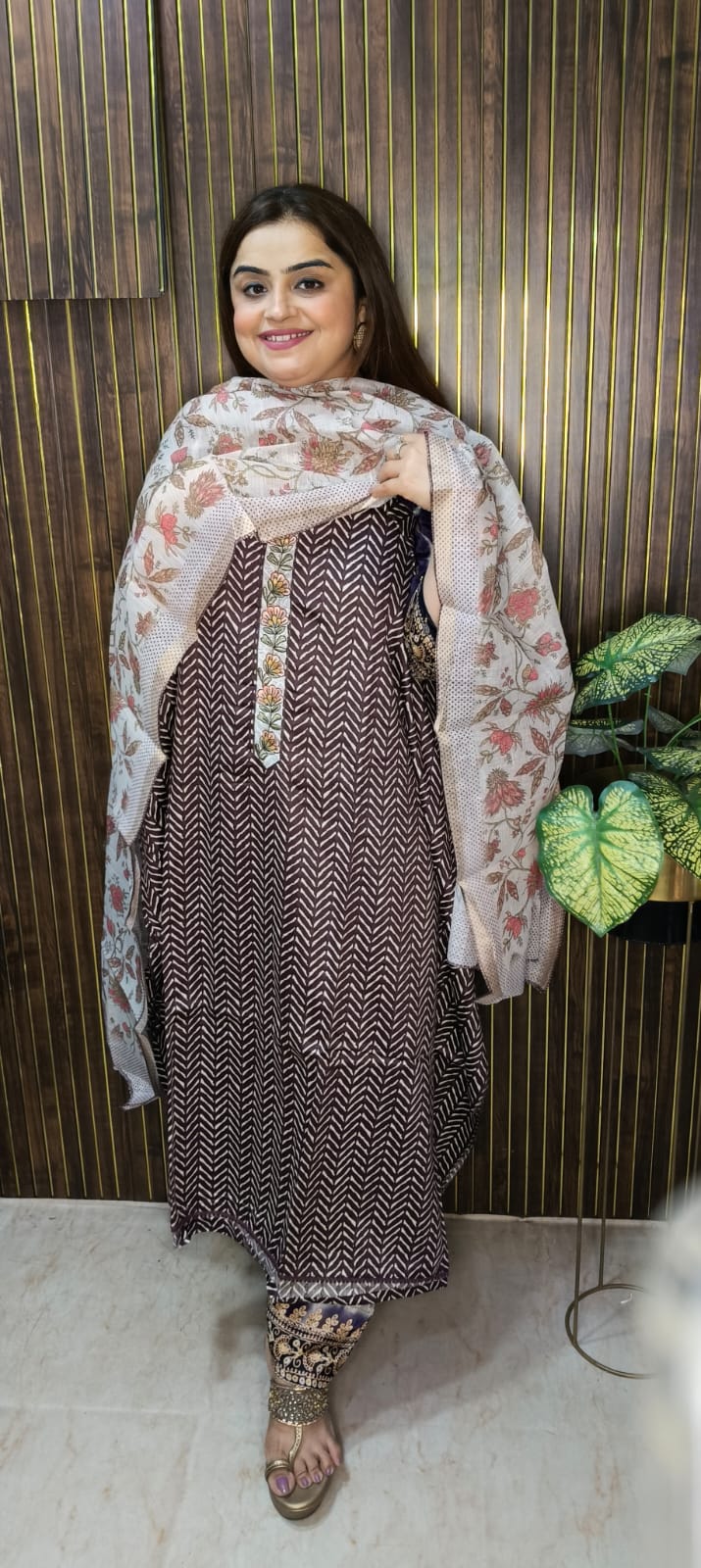 Elegant Glace Cotton Suit Collection ✨ Caption: