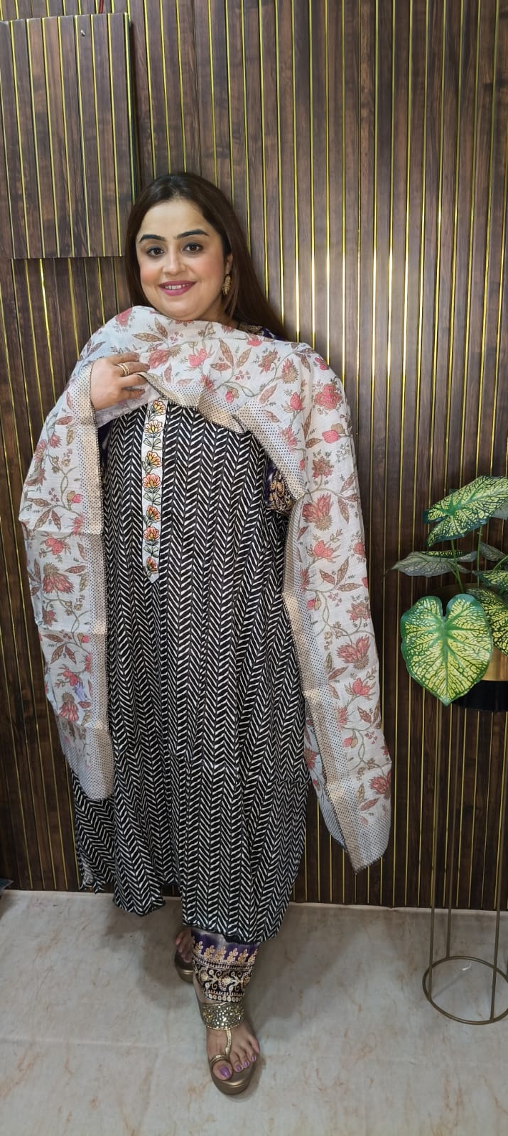 Elegant Glace Cotton Suit Collection ✨ Caption:
