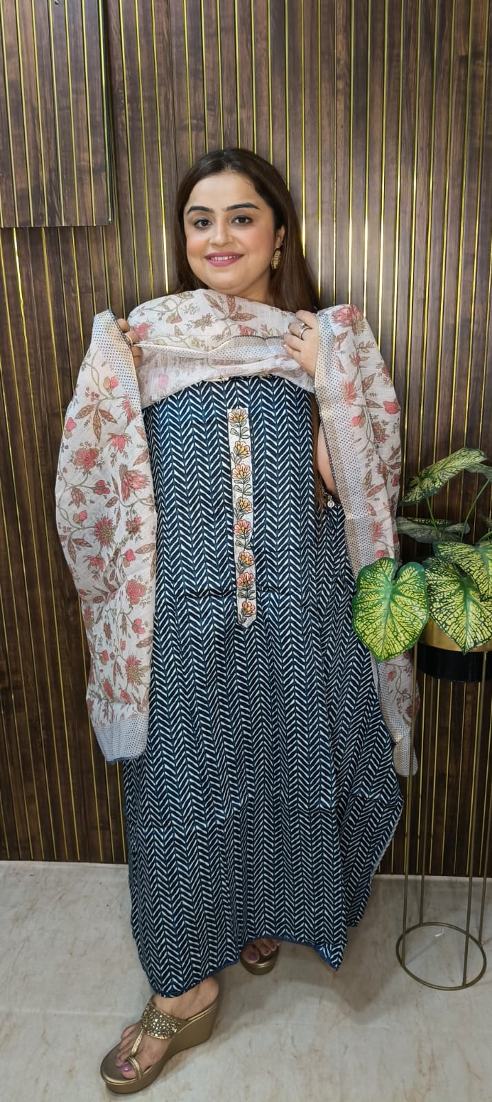 Elegant Glace Cotton Suit Collection ✨ Caption: