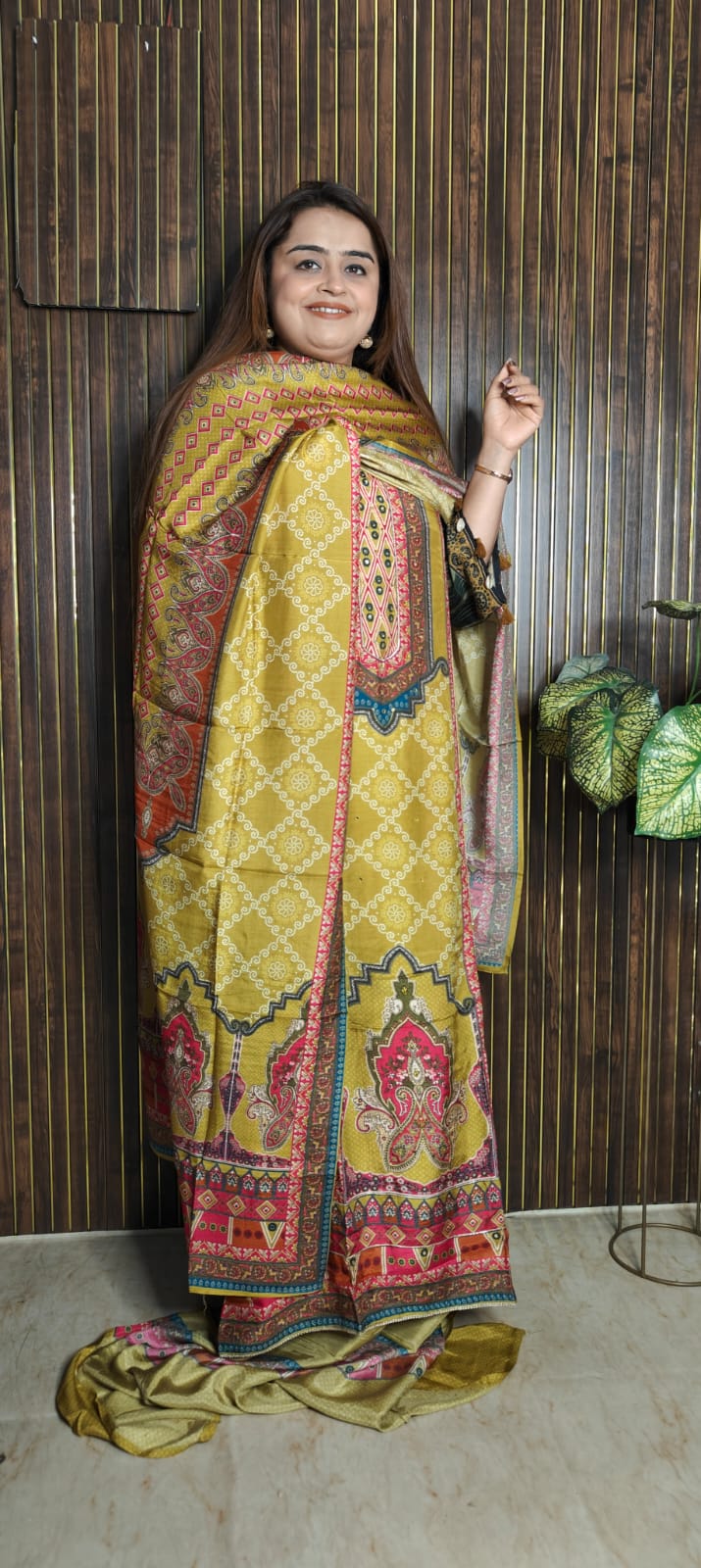 Bandhani Polka Magic – Muslin Modal Pakistani Suit Set