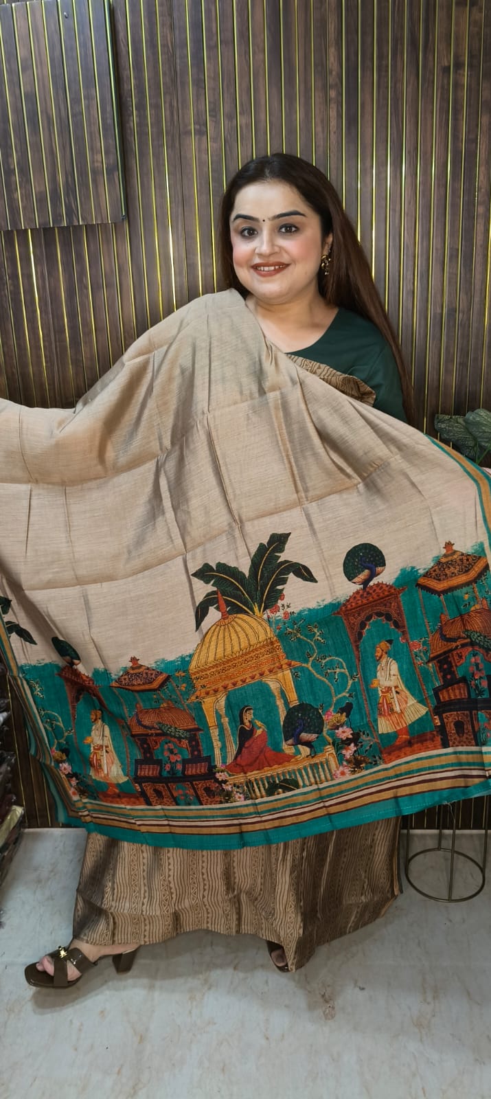 🌿 Premium Maheshwari Fabric 🌿 Graceful Maheshwari Dupatta